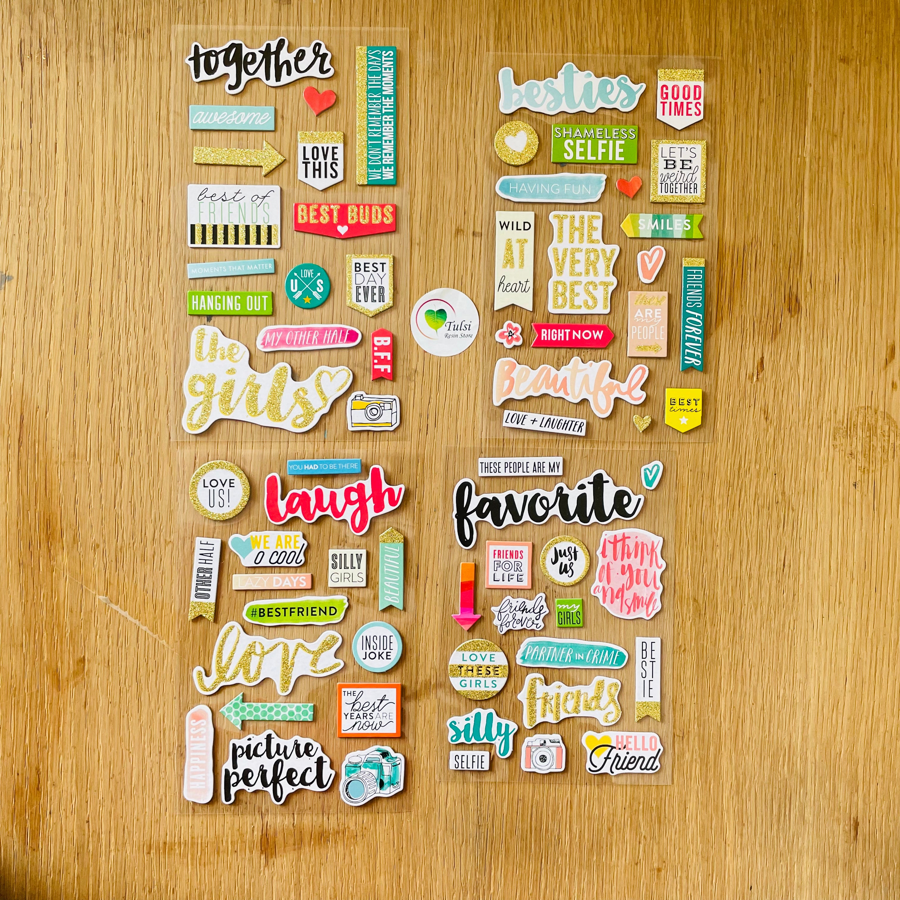 Scrapbook Sticker (A) - - Tulsi Resin Store