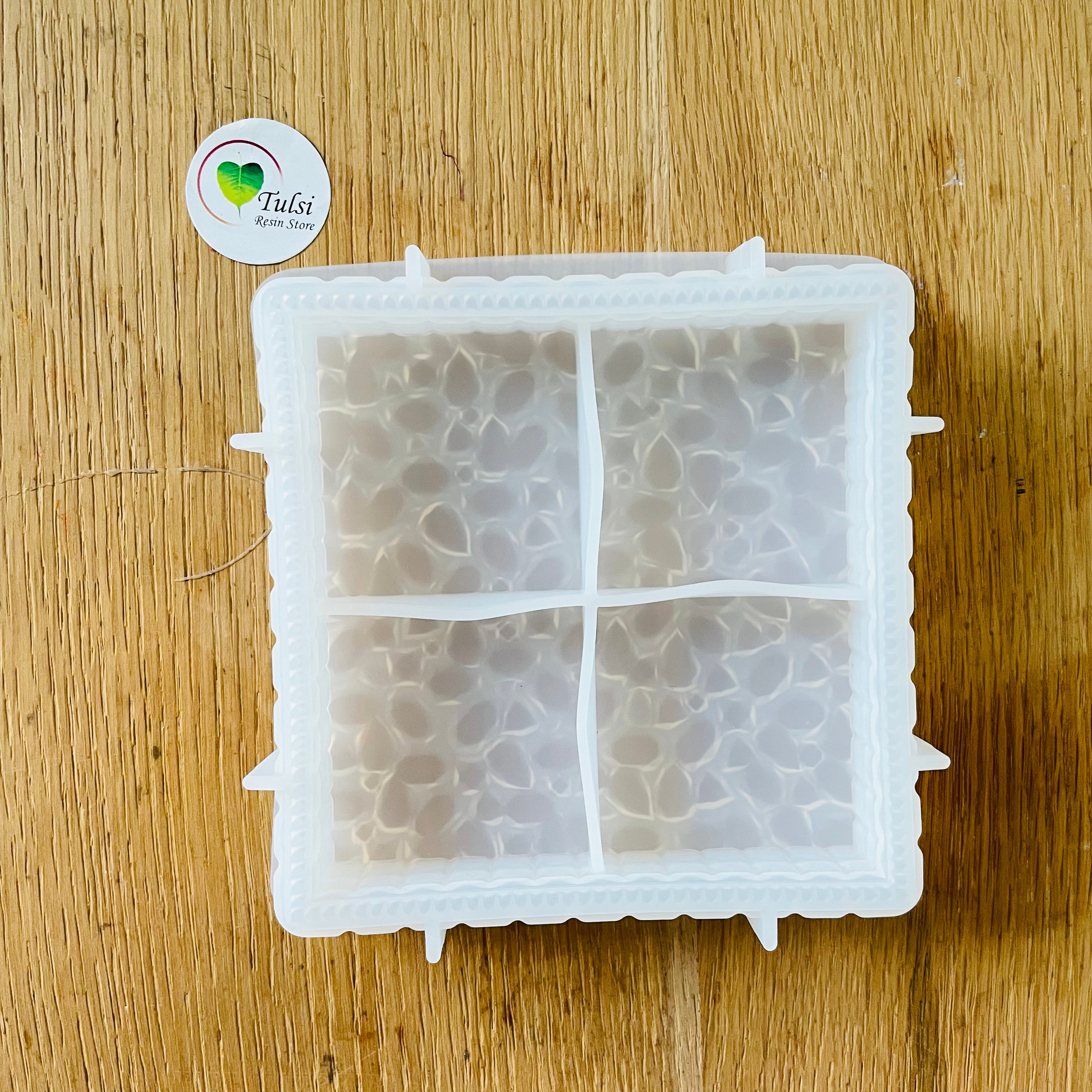 Bubble Coaster Mould (B) Square Tulsi Resin Store