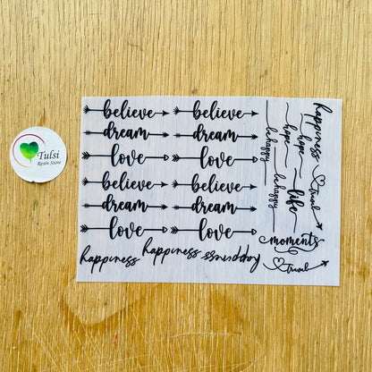 A6 Insert Sheet - Bookmark