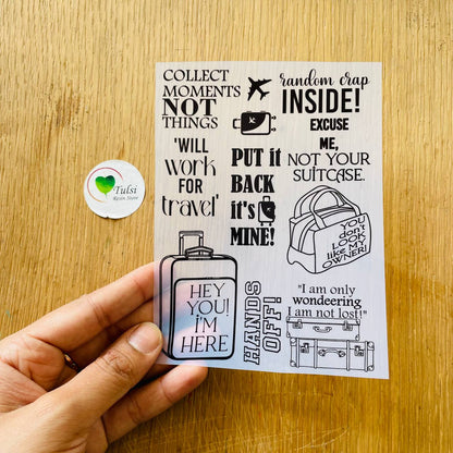 A6 Insert Sheet - Luggage Tag