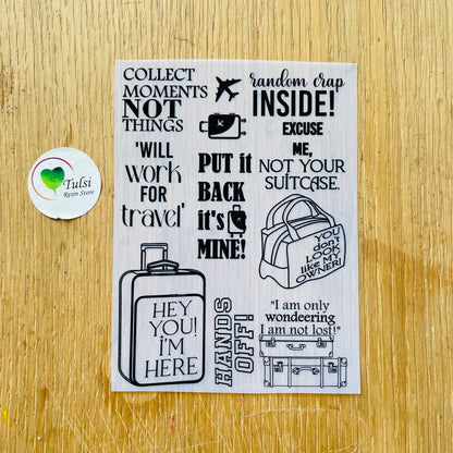 A6 Insert Sheet - Luggage Tag