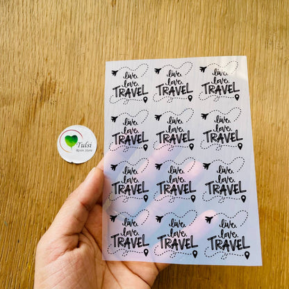 A6 Insert Sheet - Live Love Travel - - Tulsi Resin Store