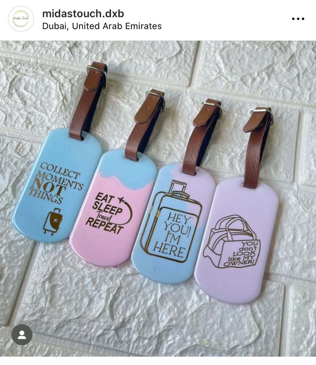 Metal Sticker - A6 Luggage Tag (A) Tulsi Resin Store