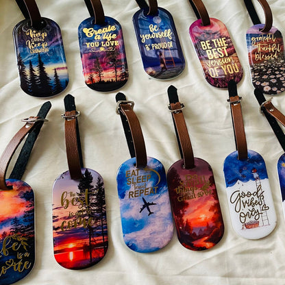 Printed Luggage Tag Set (D)