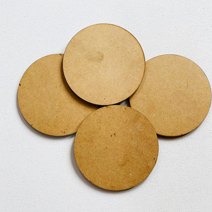 MDF Coaster Circle tulsiresin
