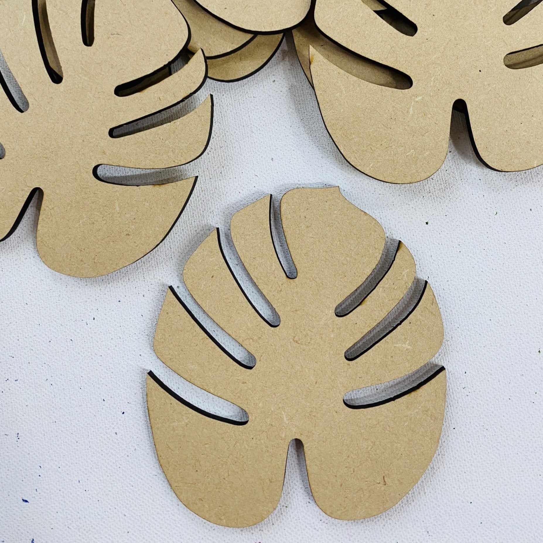 MDF Coaster Leaf tulsiresin
