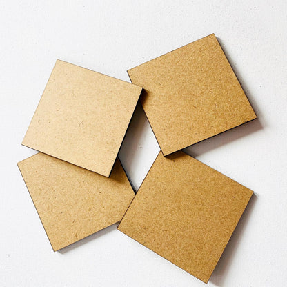 MDF Coaster Square tulsiresin