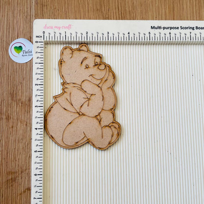 MDF Cutout Engraved - Pooh Tulsi Resin Store