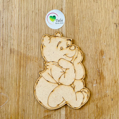 MDF Cutout Engraved - Pooh Tulsi Resin Store