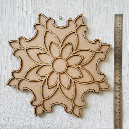 MDF Cutout - Rangoli (A) Tulsi Resin Store