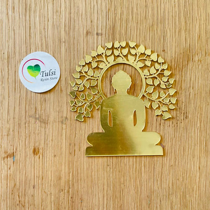 Acrylic Mahaveer Swami With Tree Cutout (B) Tulsi Resin Store