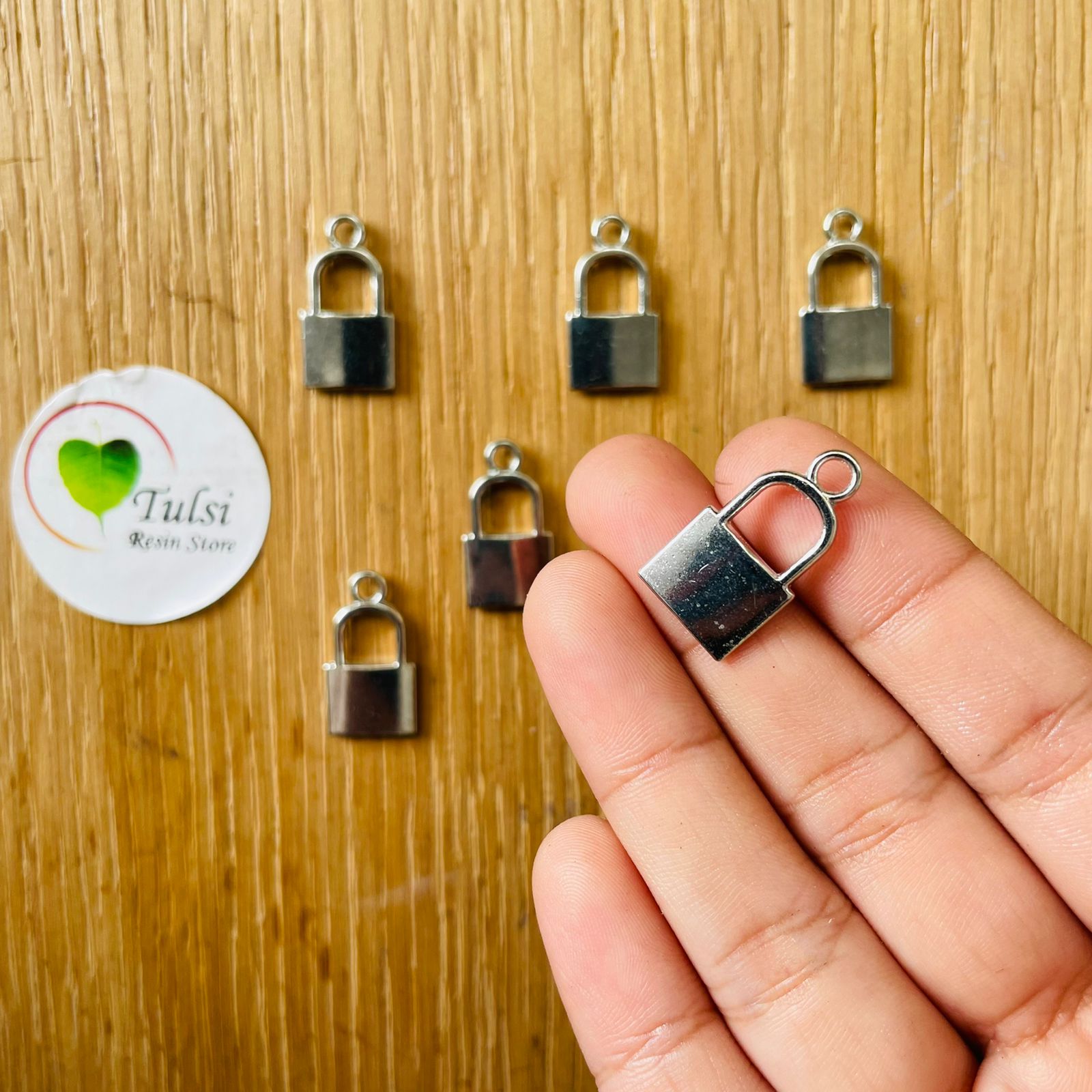 Metal Lock Charm