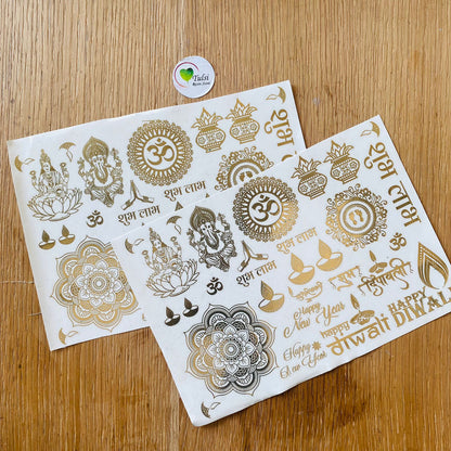 Metal Sticker - A5 Diwali Mix (B) Tulsi Resin Store