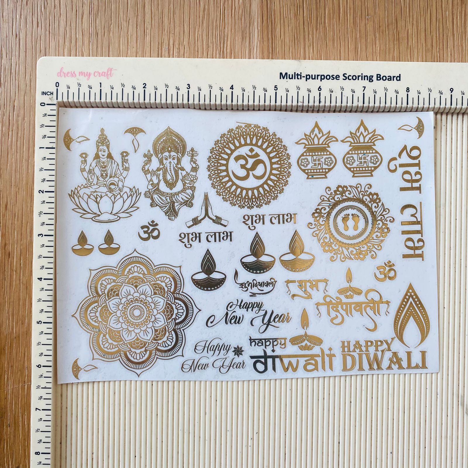Metal Sticker - A5 Diwali Mix (B) Tulsi Resin Store