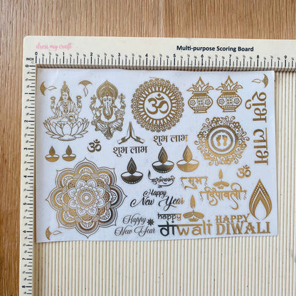 Metal Sticker - A5 Diwali Mix (B) Tulsi Resin Store