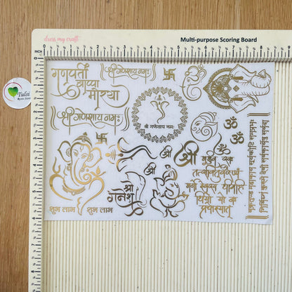 Metal Sticker - A5 Ganesha Mix (A) Tulsi Resin Store