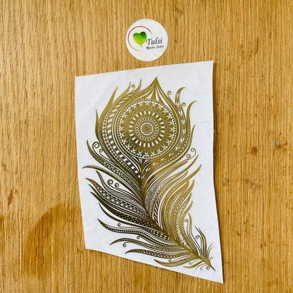 Metal Sticker - Mandala Morpankh Tulsi Resin Store