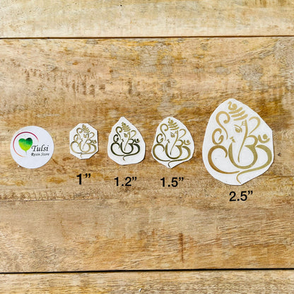 Metal Sticker - Ganpati (C) Tulsi Resin Store