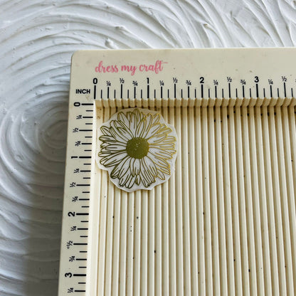 Metal Sticker - Daisy flower Big Tulsi Resin Store