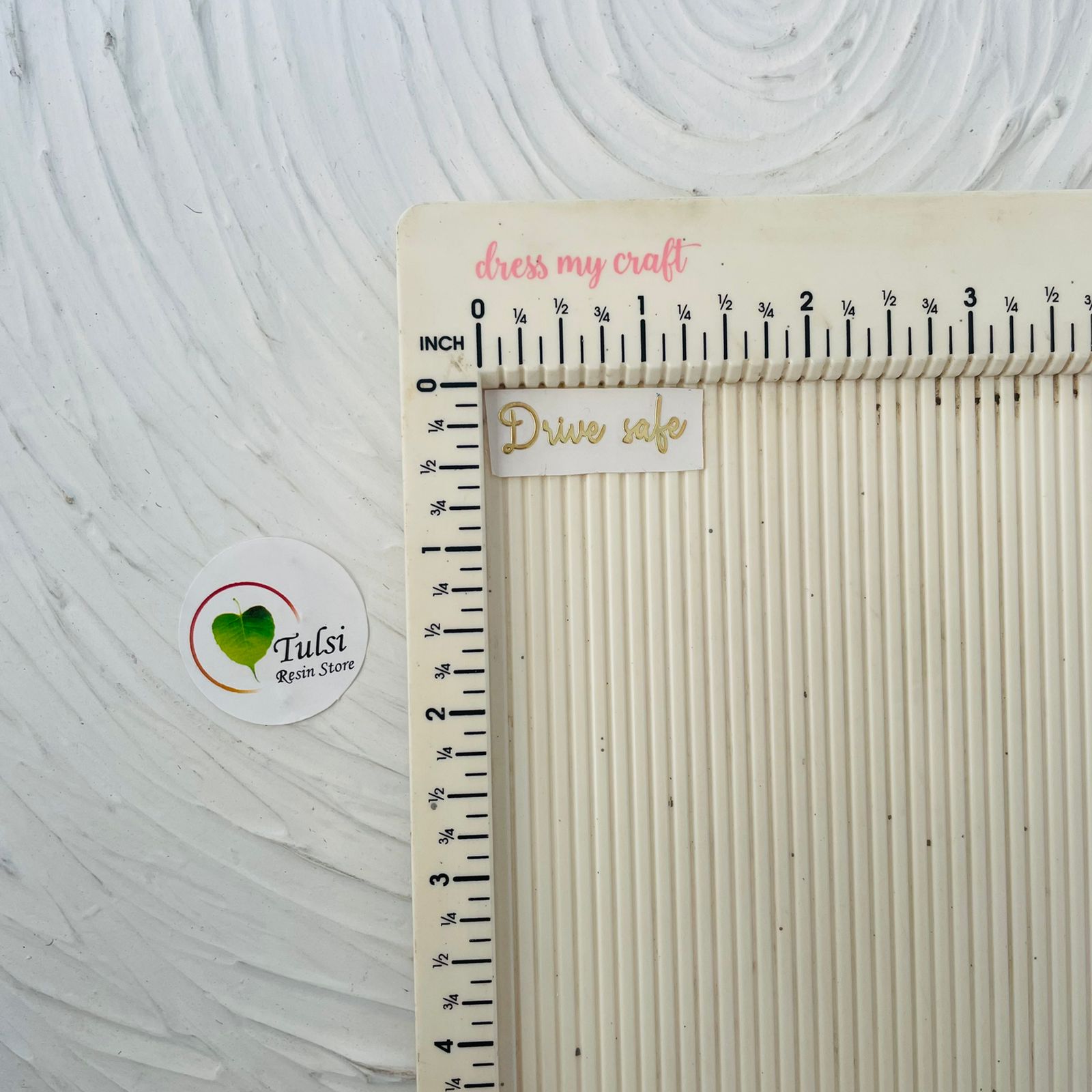 Metal Sticker - Drive Safe Tulsi Resin Store
