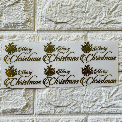 Metal Sticker - Merry Christmas Bells