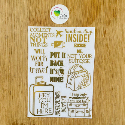 Metal Sticker - A6 Luggage Tag (A) Tulsi Resin Store
