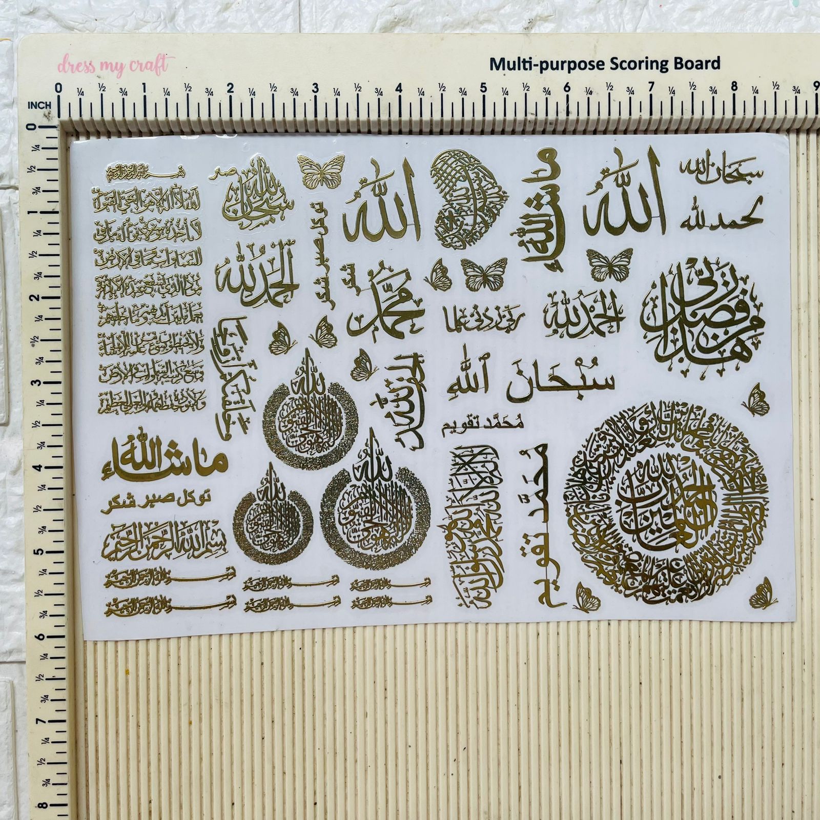Metal Sticker - A5 Mix Arabic Tulsi Resin Store