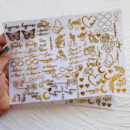 Metal Sticker - A5 Mix Shapes Tulsi Resin Store