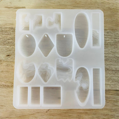 Ocean Pendant Mould B - - tulsiresin