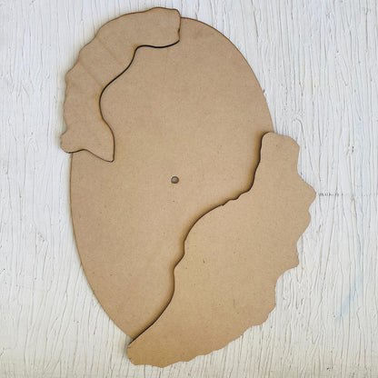 Oval Geode Clock Base tulsiresin