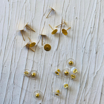 Push back hook (10) - Gold - tulsiresin