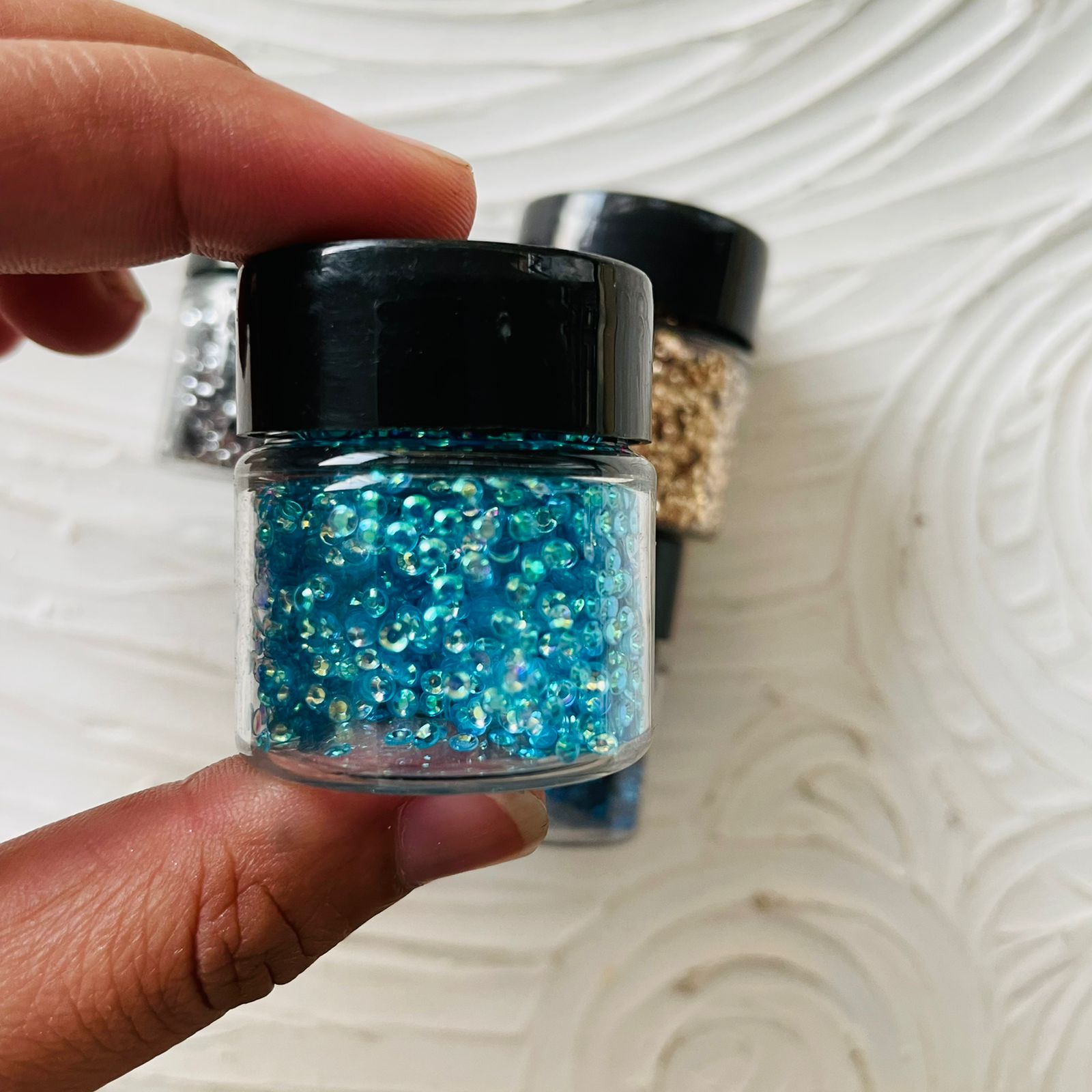 Round chunks Sky Blue Tulsi Resin Store