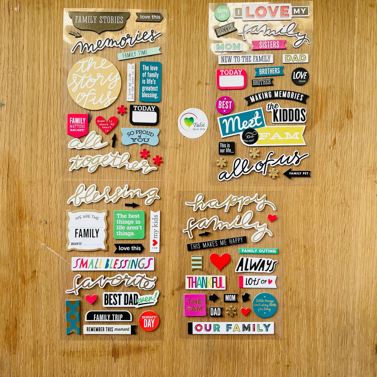 Scrapbook Sticker (B) - - Tulsi Resin Store