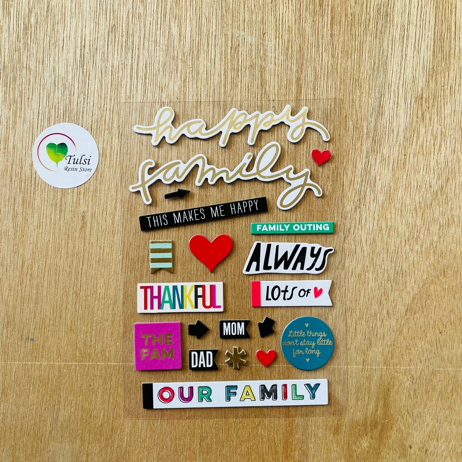 Scrapbook Sticker (B) Tulsi Resin Store
