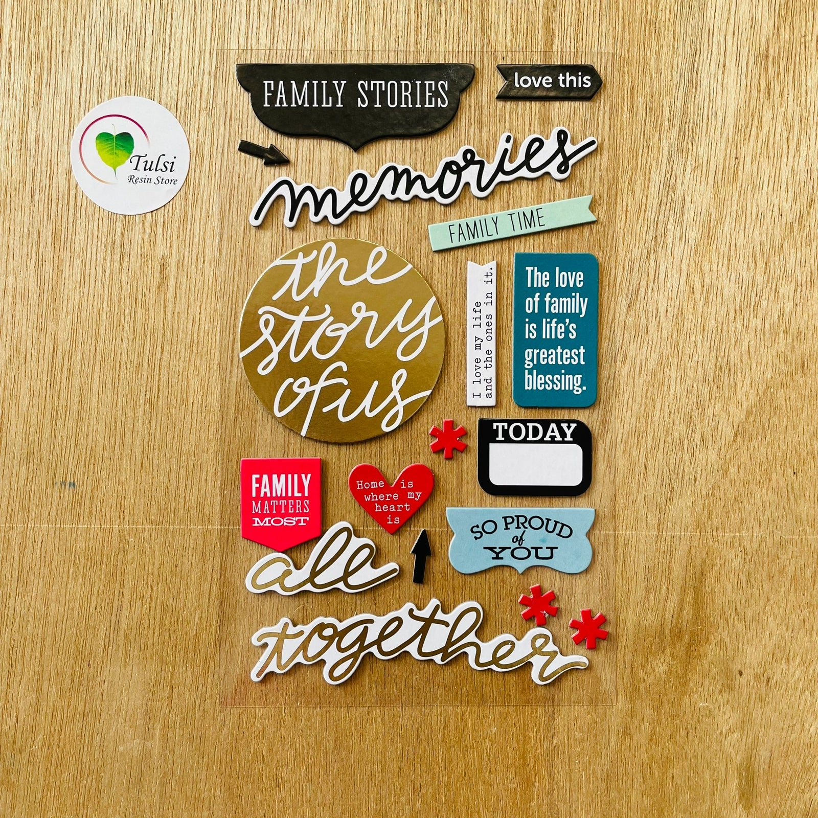 Scrapbook Sticker (B) Tulsi Resin Store