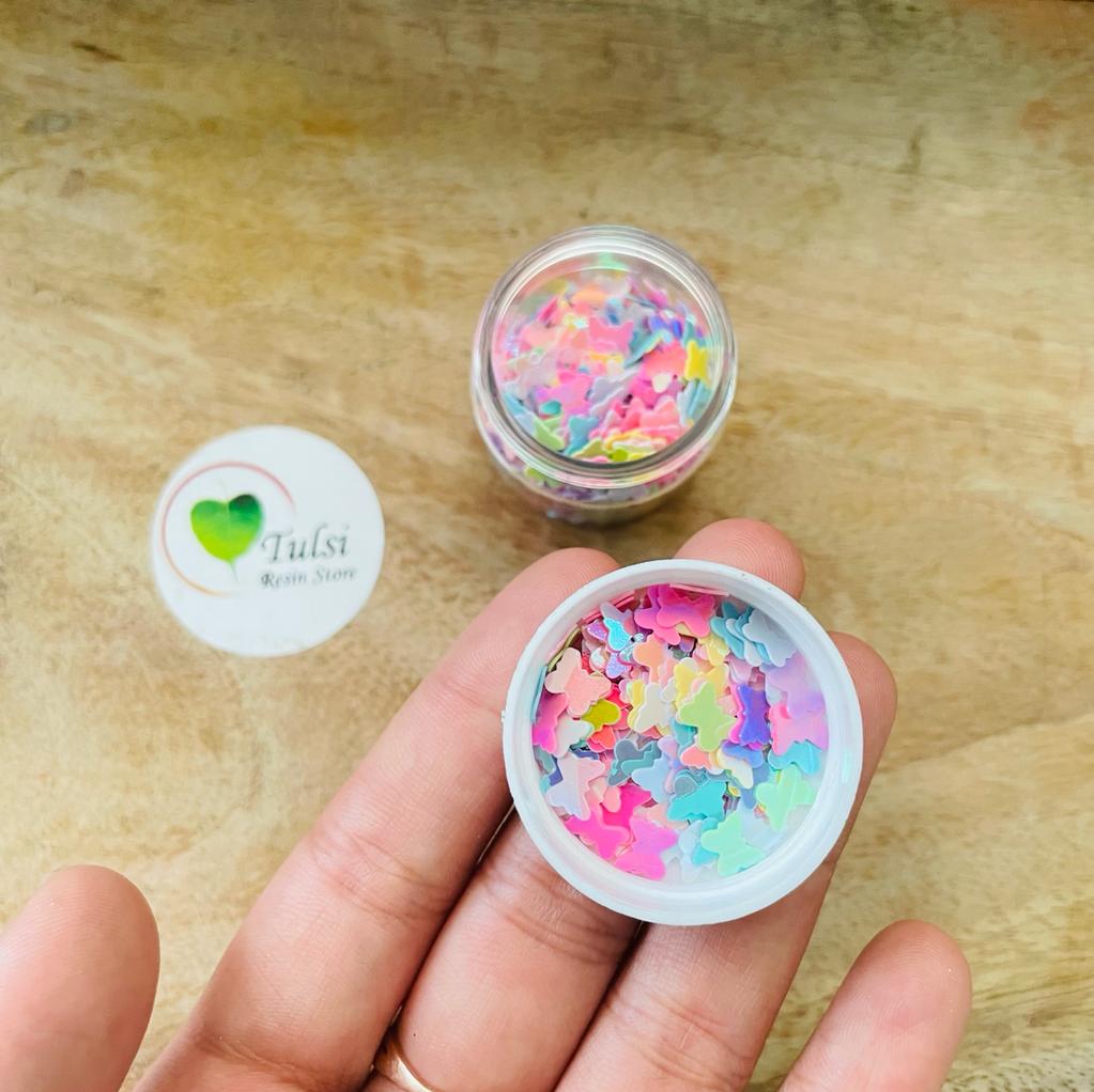 Sequin colourful shakers Butterfly Tulsi Resin Store