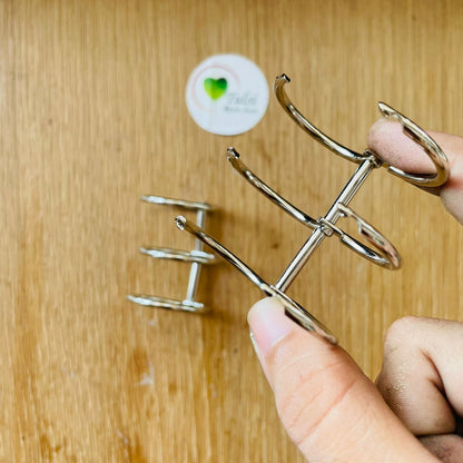 Silver Connected Book Ring Tulsi Resin Store