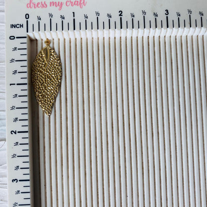 Metal Leaf Charm (A) (2pc) tulsiresin