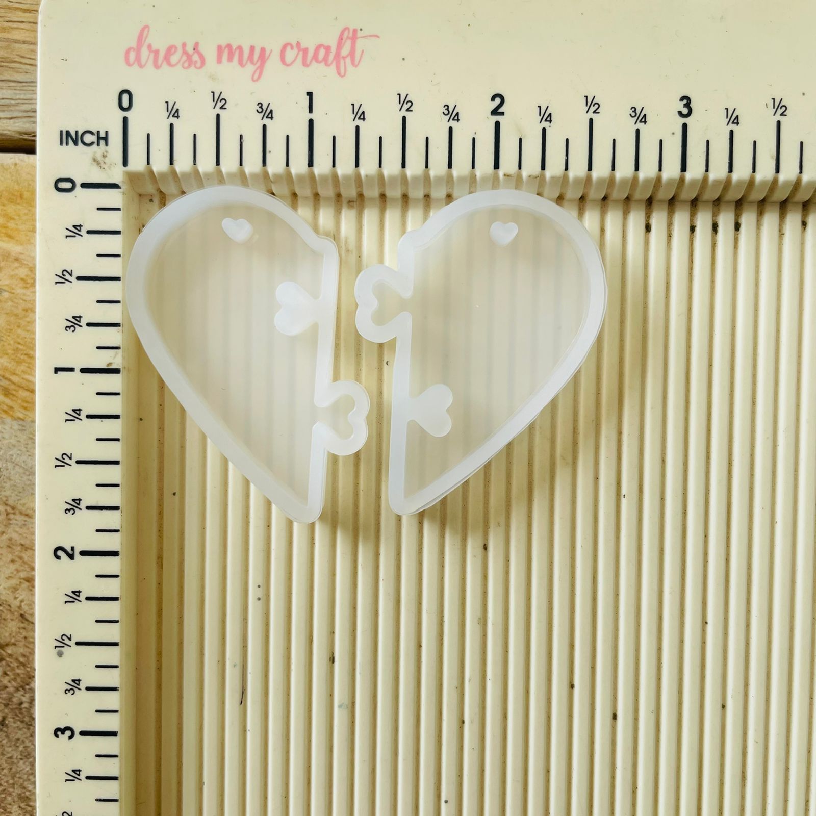 Split Heart Pendent Mould - TRS