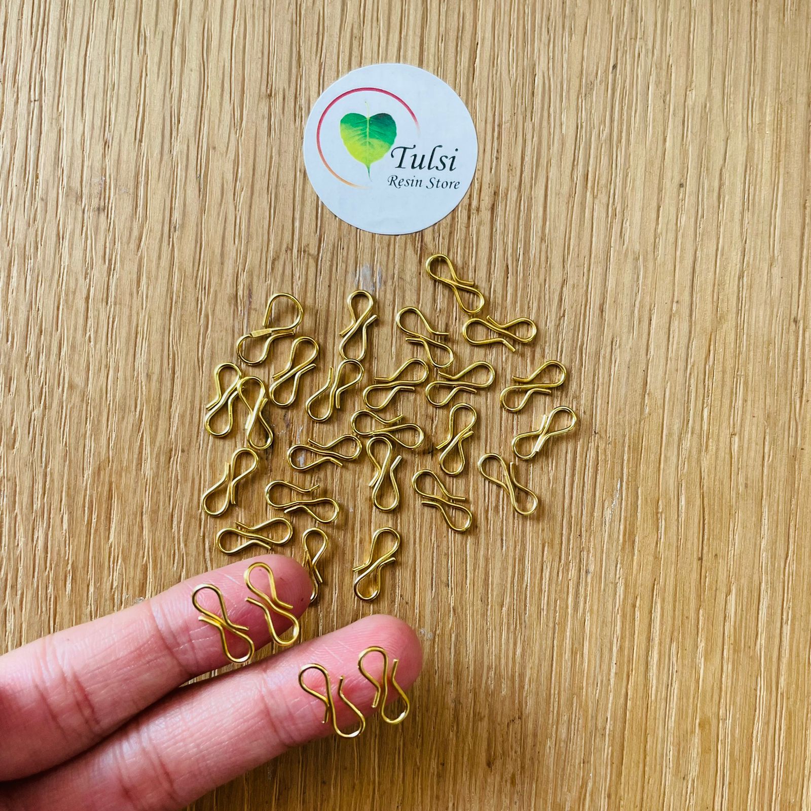 S shape Hook - Gold - Tulsi Resin Store