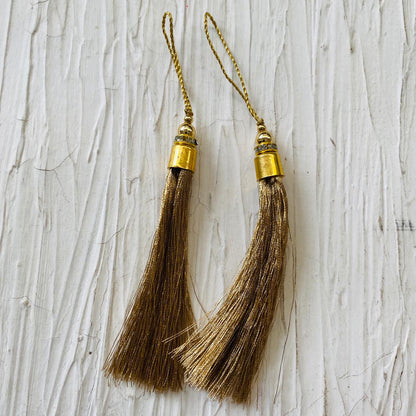 Tassels for Bookmark (2pc) - Gold - tulsiresin