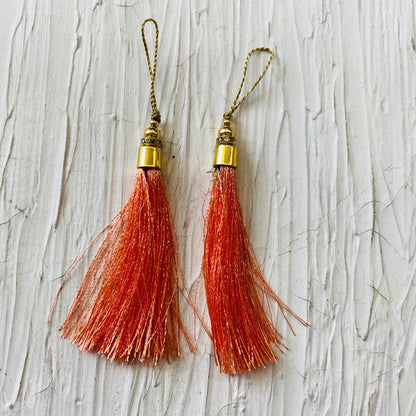 Tassels for Bookmark (2pc) - Rose Pink - tulsiresin