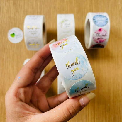 Thankyou sticker Shaded Pastel Tulsi Resin Store