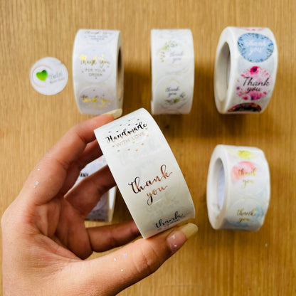 Thankyou sticker Rose Gold Tulsi Resin Store