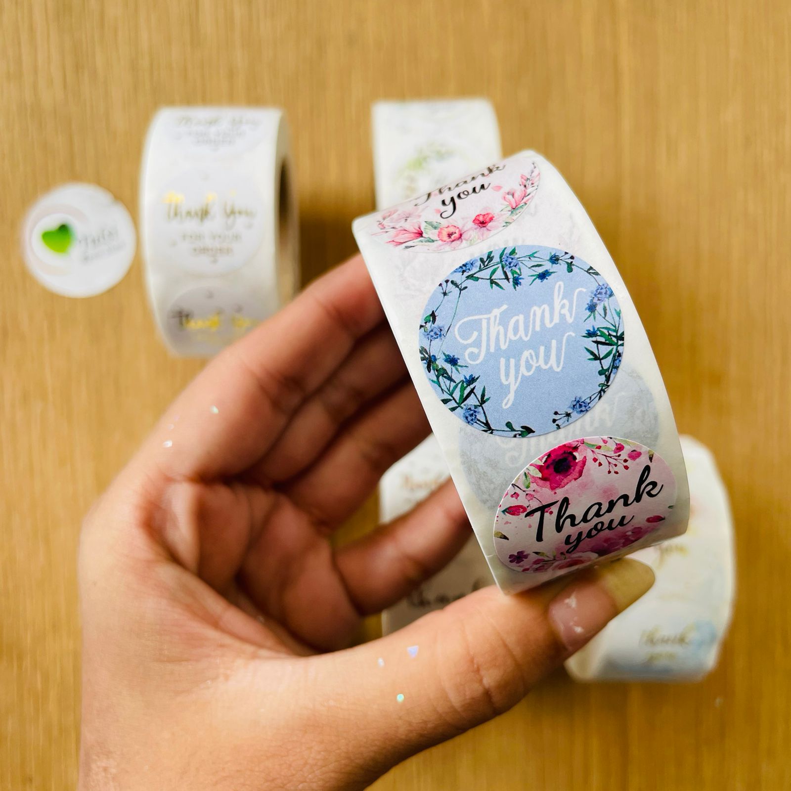Thankyou sticker Colourful Tulsi Resin Store