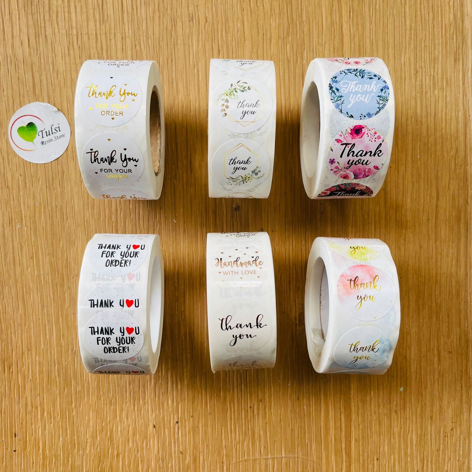 Thankyou sticker Tulsi Resin Store