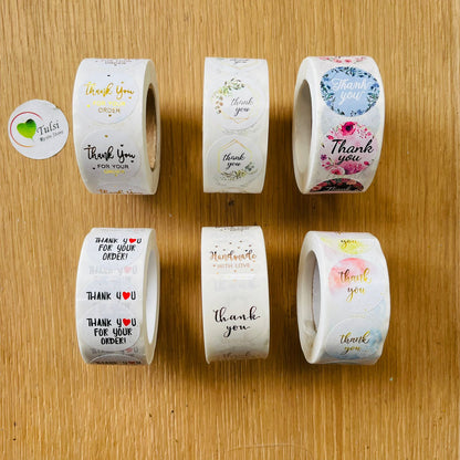 Thankyou sticker Tulsi Resin Store