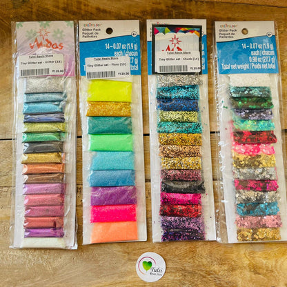 Tiny Glitter set tulsiresin