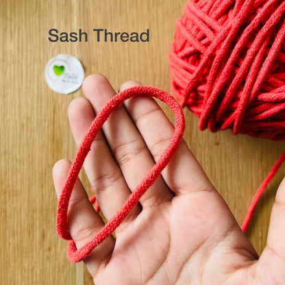 Vermilion Macrame Thread(Reddish Orange)