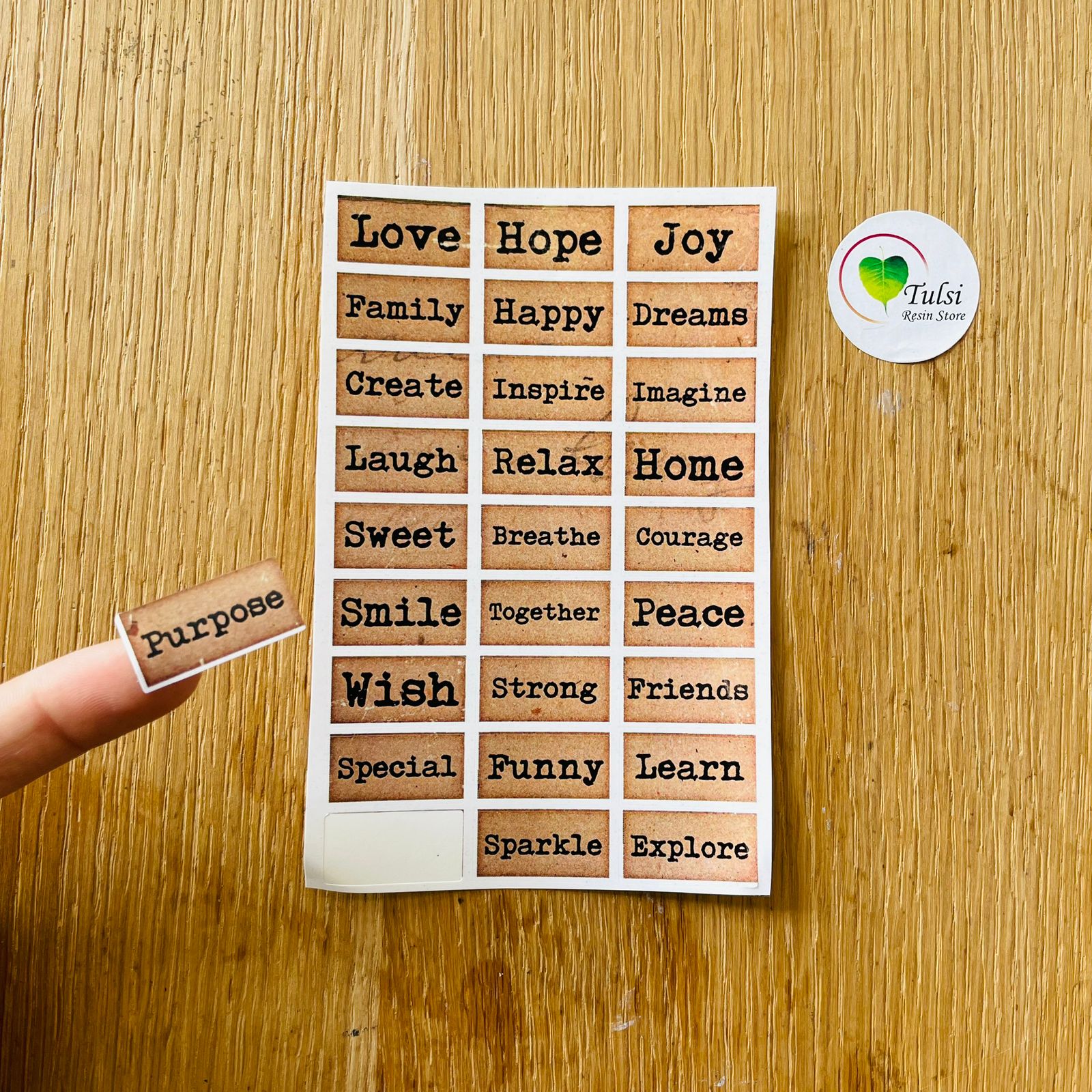 Vintage Sticker Sheet - A